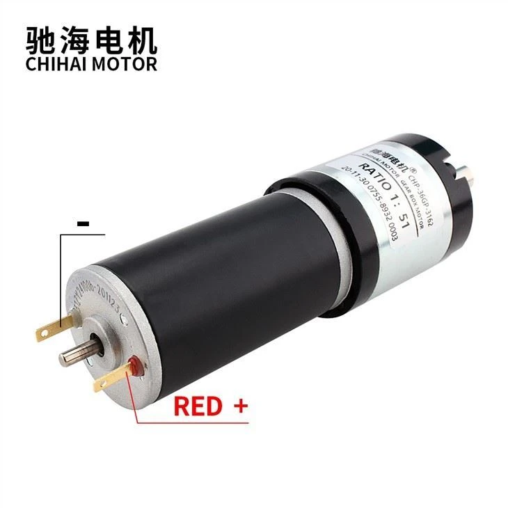 OEM DC 12v 24v Planetary DC Gear 3162 Motor With Rear Shaft
